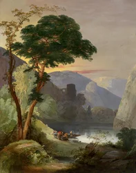 Lago di montagna nelle Alpi italiane